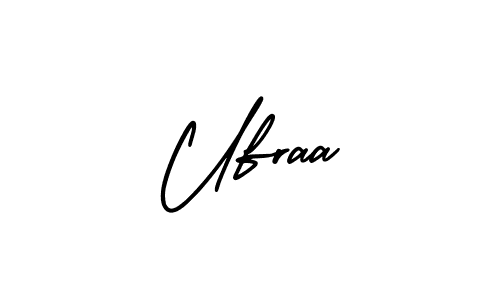 You should practise on your own different ways (AmerikaSignatureDemo-Regular) to write your name (Ufraa) in signature. don't let someone else do it for you. Ufraa signature style 3 images and pictures png