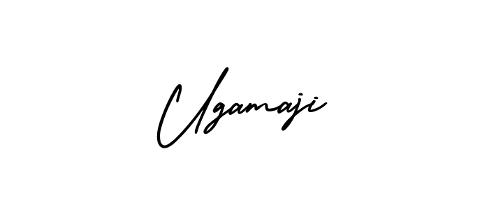 Ugamaji stylish signature style. Best Handwritten Sign (AmerikaSignatureDemo-Regular) for my name. Handwritten Signature Collection Ideas for my name Ugamaji. Ugamaji signature style 3 images and pictures png