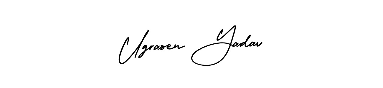 See photos of Ugrasen Yadav official signature by Spectra . Check more albums & portfolios. Read reviews & check more about AmerikaSignatureDemo-Regular font. Ugrasen Yadav signature style 3 images and pictures png