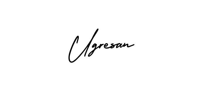 Here are the top 10 professional signature styles for the name Ugresan. These are the best autograph styles you can use for your name. Ugresan signature style 3 images and pictures png