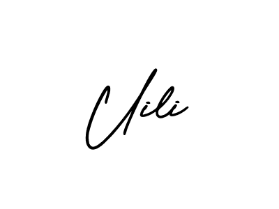 Create a beautiful signature design for name Uili. With this signature (AmerikaSignatureDemo-Regular) fonts, you can make a handwritten signature for free. Uili signature style 3 images and pictures png