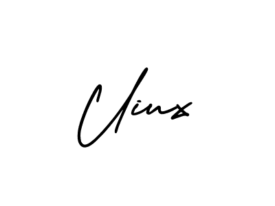 Create a beautiful signature design for name Uiux. With this signature (AmerikaSignatureDemo-Regular) fonts, you can make a handwritten signature for free. Uiux signature style 3 images and pictures png