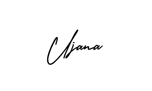 This is the best signature style for the Ujana name. Also you like these signature font (AmerikaSignatureDemo-Regular). Mix name signature. Ujana signature style 3 images and pictures png
