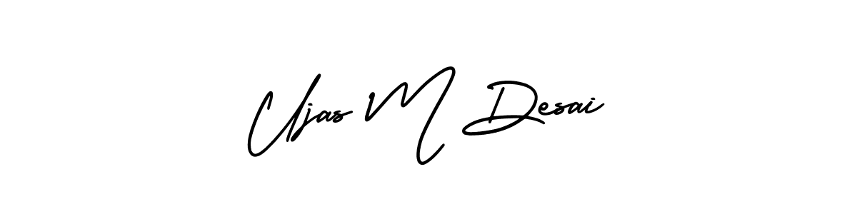 It looks lik you need a new signature style for name Ujas M Desai. Design unique handwritten (AmerikaSignatureDemo-Regular) signature with our free signature maker in just a few clicks. Ujas M Desai signature style 3 images and pictures png