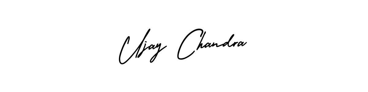 Use a signature maker to create a handwritten signature online. With this signature software, you can design (AmerikaSignatureDemo-Regular) your own signature for name Ujay Chandra. Ujay Chandra signature style 3 images and pictures png