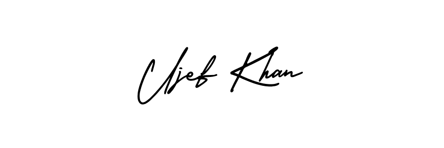 Best and Professional Signature Style for Ujef Khan. AmerikaSignatureDemo-Regular Best Signature Style Collection. Ujef Khan signature style 3 images and pictures png