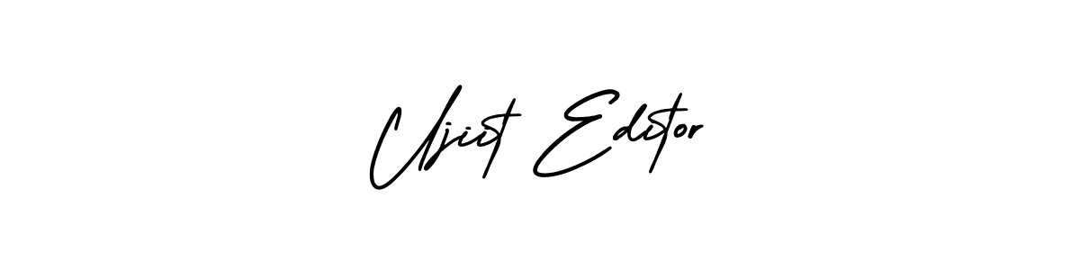 It looks lik you need a new signature style for name Ujiit Editor. Design unique handwritten (AmerikaSignatureDemo-Regular) signature with our free signature maker in just a few clicks. Ujiit Editor signature style 3 images and pictures png