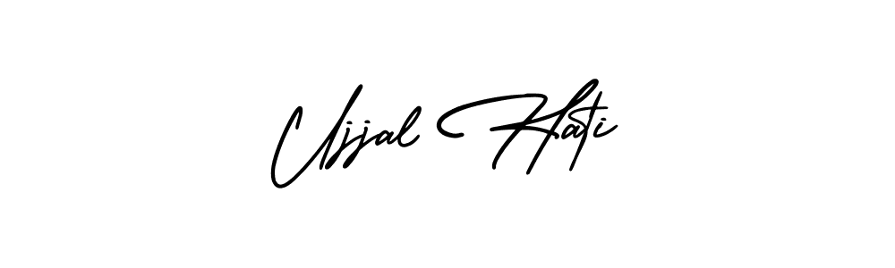Make a beautiful signature design for name Ujjal Hati. Use this online signature maker to create a handwritten signature for free. Ujjal Hati signature style 3 images and pictures png