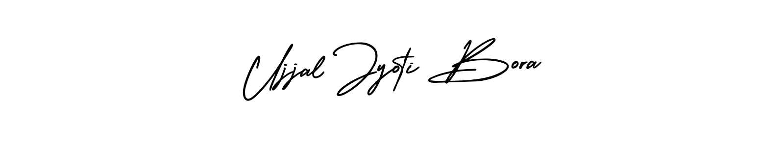 Create a beautiful signature design for name Ujjal Jyoti Bora. With this signature (AmerikaSignatureDemo-Regular) fonts, you can make a handwritten signature for free. Ujjal Jyoti Bora signature style 3 images and pictures png