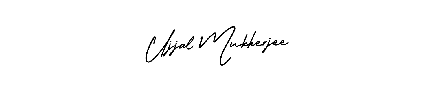 Design your own signature with our free online signature maker. With this signature software, you can create a handwritten (AmerikaSignatureDemo-Regular) signature for name Ujjal Mukherjee. Ujjal Mukherjee signature style 3 images and pictures png