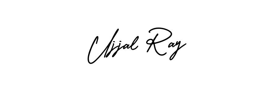 Ujjal Ray stylish signature style. Best Handwritten Sign (AmerikaSignatureDemo-Regular) for my name. Handwritten Signature Collection Ideas for my name Ujjal Ray. Ujjal Ray signature style 3 images and pictures png
