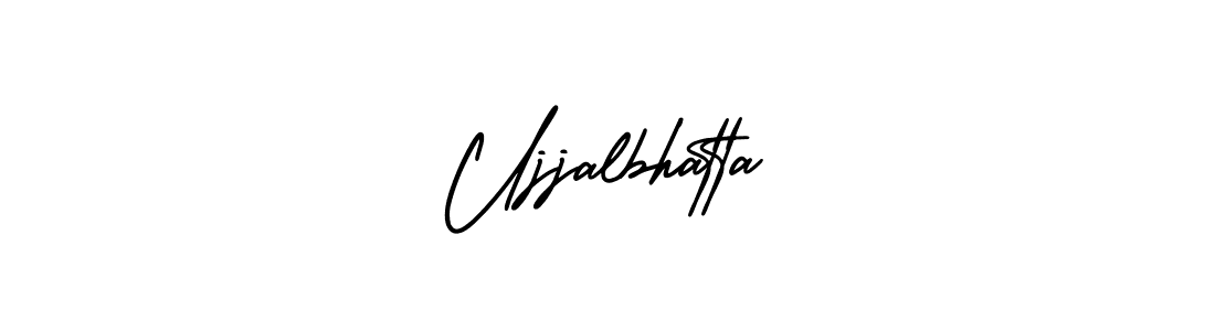 Design your own signature with our free online signature maker. With this signature software, you can create a handwritten (AmerikaSignatureDemo-Regular) signature for name Ujjalbhatta. Ujjalbhatta signature style 3 images and pictures png