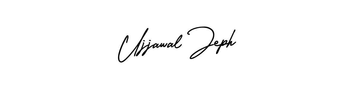 It looks lik you need a new signature style for name Ujjawal Jeph. Design unique handwritten (AmerikaSignatureDemo-Regular) signature with our free signature maker in just a few clicks. Ujjawal Jeph signature style 3 images and pictures png