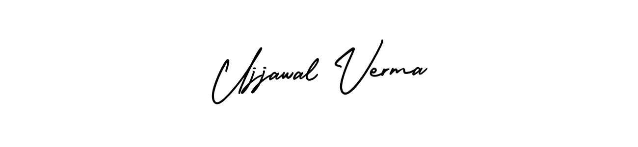 It looks lik you need a new signature style for name Ujjawal Verma. Design unique handwritten (AmerikaSignatureDemo-Regular) signature with our free signature maker in just a few clicks. Ujjawal Verma signature style 3 images and pictures png