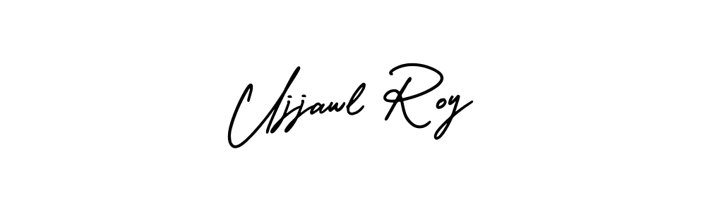 if you are searching for the best signature style for your name Ujjawl Roy. so please give up your signature search. here we have designed multiple signature styles  using AmerikaSignatureDemo-Regular. Ujjawl Roy signature style 3 images and pictures png