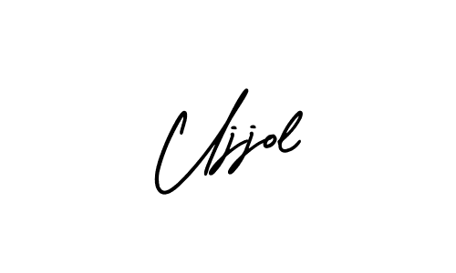 Use a signature maker to create a handwritten signature online. With this signature software, you can design (AmerikaSignatureDemo-Regular) your own signature for name Ujjol. Ujjol signature style 3 images and pictures png