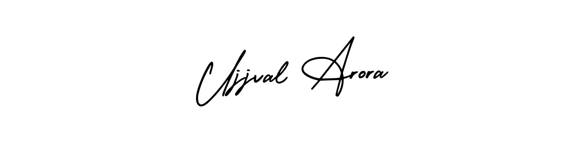 How to make Ujjval Arora name signature. Use AmerikaSignatureDemo-Regular style for creating short signs online. This is the latest handwritten sign. Ujjval Arora signature style 3 images and pictures png