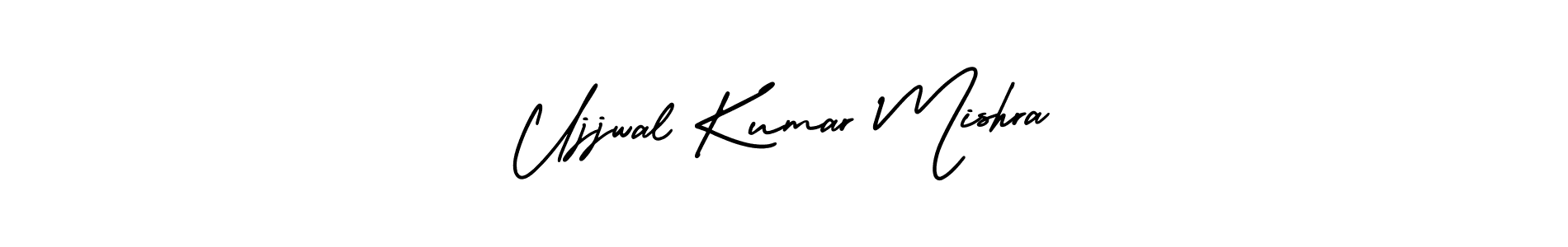 This is the best signature style for the Ujjwal Kumar Mishra name. Also you like these signature font (AmerikaSignatureDemo-Regular). Mix name signature. Ujjwal Kumar Mishra signature style 3 images and pictures png