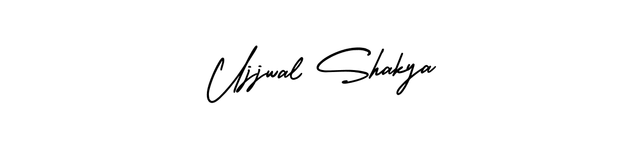 How to make Ujjwal Shakya name signature. Use AmerikaSignatureDemo-Regular style for creating short signs online. This is the latest handwritten sign. Ujjwal Shakya signature style 3 images and pictures png