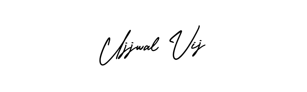 if you are searching for the best signature style for your name Ujjwal Vij. so please give up your signature search. here we have designed multiple signature styles  using AmerikaSignatureDemo-Regular. Ujjwal Vij signature style 3 images and pictures png