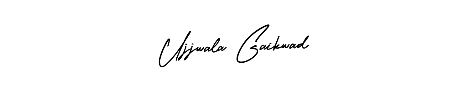 Ujjwala Gaikwad stylish signature style. Best Handwritten Sign (AmerikaSignatureDemo-Regular) for my name. Handwritten Signature Collection Ideas for my name Ujjwala Gaikwad. Ujjwala Gaikwad signature style 3 images and pictures png