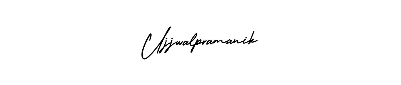 AmerikaSignatureDemo-Regular is a professional signature style that is perfect for those who want to add a touch of class to their signature. It is also a great choice for those who want to make their signature more unique. Get Ujjwalpramanik name to fancy signature for free. Ujjwalpramanik signature style 3 images and pictures png