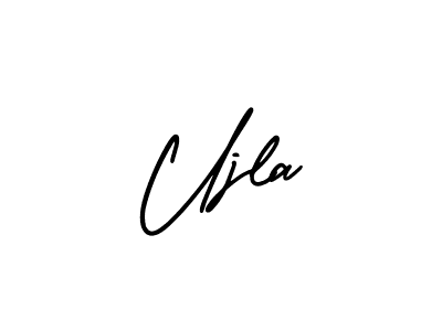 Design your own signature with our free online signature maker. With this signature software, you can create a handwritten (AmerikaSignatureDemo-Regular) signature for name Ujla. Ujla signature style 3 images and pictures png