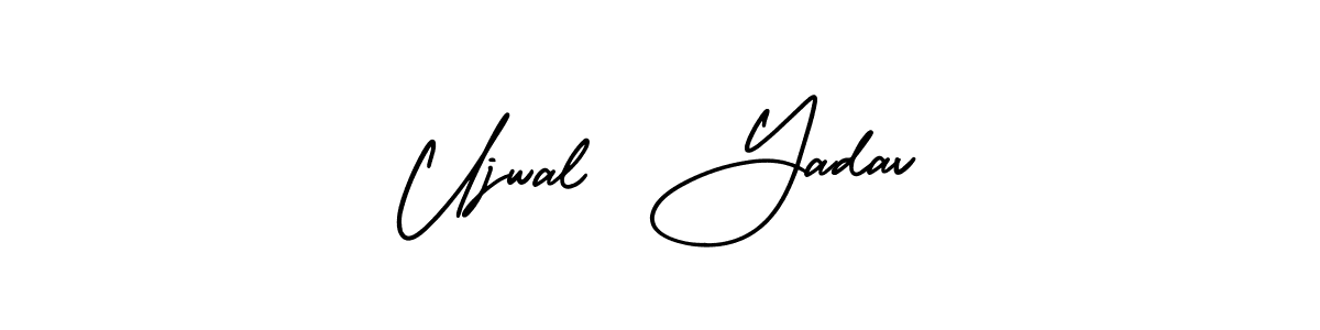 Use a signature maker to create a handwritten signature online. With this signature software, you can design (AmerikaSignatureDemo-Regular) your own signature for name Ujwal  Yadav. Ujwal  Yadav signature style 3 images and pictures png