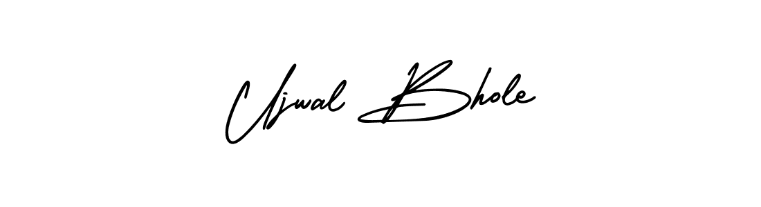 This is the best signature style for the Ujwal Bhole name. Also you like these signature font (AmerikaSignatureDemo-Regular). Mix name signature. Ujwal Bhole signature style 3 images and pictures png