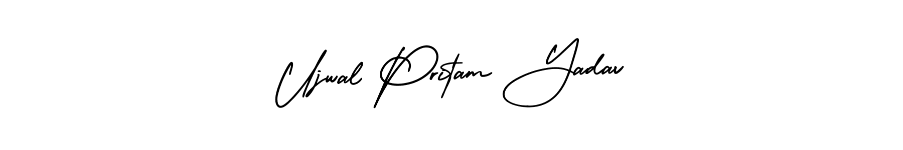 You can use this online signature creator to create a handwritten signature for the name Ujwal Pritam Yadav. This is the best online autograph maker. Ujwal Pritam Yadav signature style 3 images and pictures png