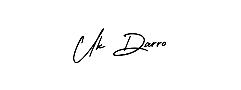 Also You can easily find your signature by using the search form. We will create Uk Darro name handwritten signature images for you free of cost using AmerikaSignatureDemo-Regular sign style. Uk Darro signature style 3 images and pictures png