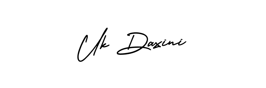 Also You can easily find your signature by using the search form. We will create Uk Daxini name handwritten signature images for you free of cost using AmerikaSignatureDemo-Regular sign style. Uk Daxini signature style 3 images and pictures png