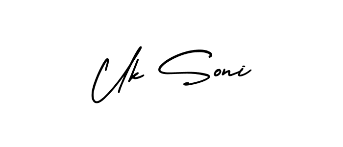 Here are the top 10 professional signature styles for the name Uk Soni. These are the best autograph styles you can use for your name. Uk Soni signature style 3 images and pictures png