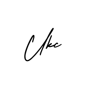 How to Draw Ukc signature style? AmerikaSignatureDemo-Regular is a latest design signature styles for name Ukc. Ukc signature style 3 images and pictures png