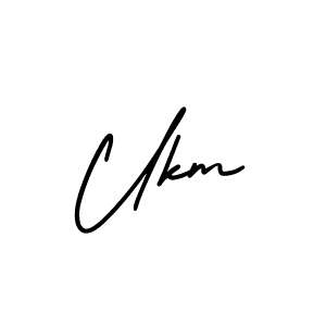 Ukm stylish signature style. Best Handwritten Sign (AmerikaSignatureDemo-Regular) for my name. Handwritten Signature Collection Ideas for my name Ukm. Ukm signature style 3 images and pictures png