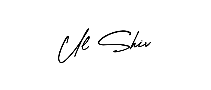 Check out images of Autograph of Ul Shiv name. Actor Ul Shiv Signature Style. AmerikaSignatureDemo-Regular is a professional sign style online. Ul Shiv signature style 3 images and pictures png