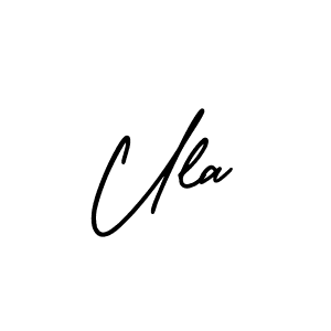 You should practise on your own different ways (AmerikaSignatureDemo-Regular) to write your name (Ula) in signature. don't let someone else do it for you. Ula signature style 3 images and pictures png