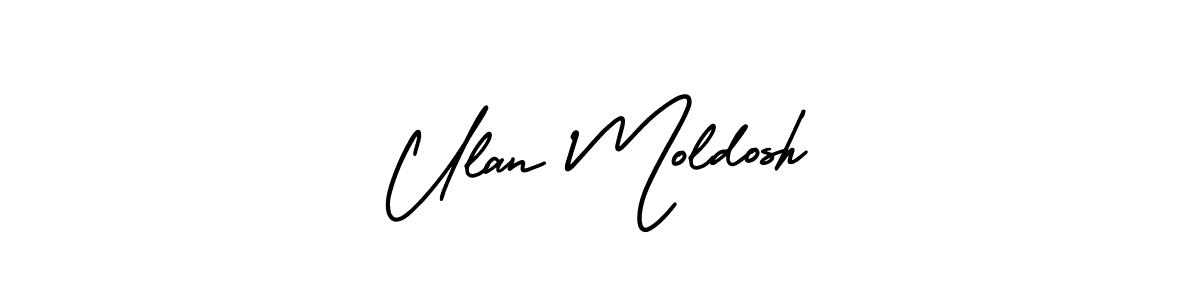 Ulan Moldosh stylish signature style. Best Handwritten Sign (AmerikaSignatureDemo-Regular) for my name. Handwritten Signature Collection Ideas for my name Ulan Moldosh. Ulan Moldosh signature style 3 images and pictures png