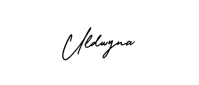 This is the best signature style for the Uldwyna name. Also you like these signature font (AmerikaSignatureDemo-Regular). Mix name signature. Uldwyna signature style 3 images and pictures png