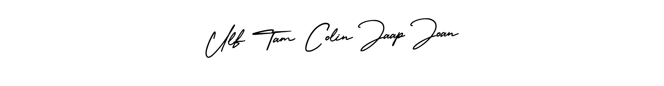 Create a beautiful signature design for name Ulf Tam Colin Jaap Joan. With this signature (AmerikaSignatureDemo-Regular) fonts, you can make a handwritten signature for free. Ulf Tam Colin Jaap Joan signature style 3 images and pictures png