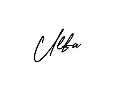 Also You can easily find your signature by using the search form. We will create Ulfa name handwritten signature images for you free of cost using AmerikaSignatureDemo-Regular sign style. Ulfa signature style 3 images and pictures png