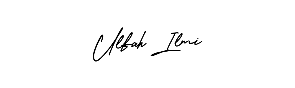 Design your own signature with our free online signature maker. With this signature software, you can create a handwritten (AmerikaSignatureDemo-Regular) signature for name Ulfah Ilmi. Ulfah Ilmi signature style 3 images and pictures png