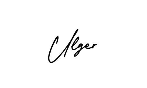 Create a beautiful signature design for name Ulger. With this signature (AmerikaSignatureDemo-Regular) fonts, you can make a handwritten signature for free. Ulger signature style 3 images and pictures png