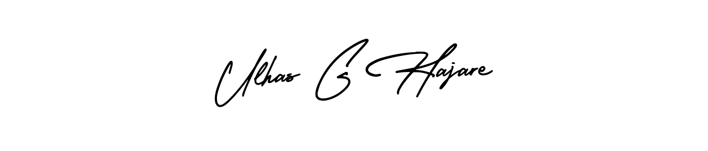 Design your own signature with our free online signature maker. With this signature software, you can create a handwritten (AmerikaSignatureDemo-Regular) signature for name Ulhas G Hajare. Ulhas G Hajare signature style 3 images and pictures png