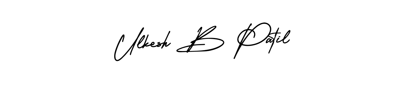 How to Draw Ulkesh B Patil signature style? AmerikaSignatureDemo-Regular is a latest design signature styles for name Ulkesh B Patil. Ulkesh B Patil signature style 3 images and pictures png