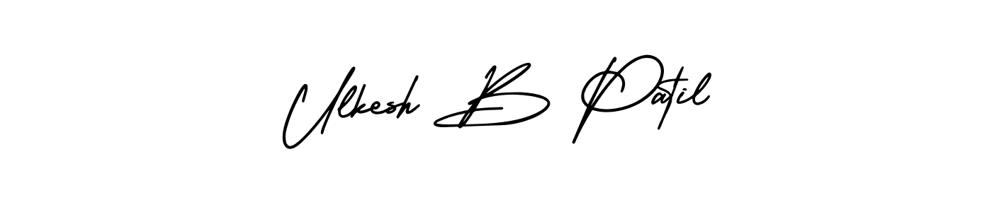 Design your own signature with our free online signature maker. With this signature software, you can create a handwritten (AmerikaSignatureDemo-Regular) signature for name Ulkesh B Patil. Ulkesh B Patil signature style 3 images and pictures png