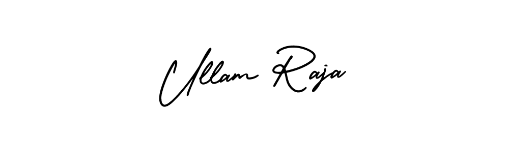 Best and Professional Signature Style for Ullam Raja. AmerikaSignatureDemo-Regular Best Signature Style Collection. Ullam Raja signature style 3 images and pictures png