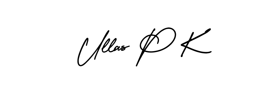 Make a beautiful signature design for name Ullas P K. Use this online signature maker to create a handwritten signature for free. Ullas P K signature style 3 images and pictures png
