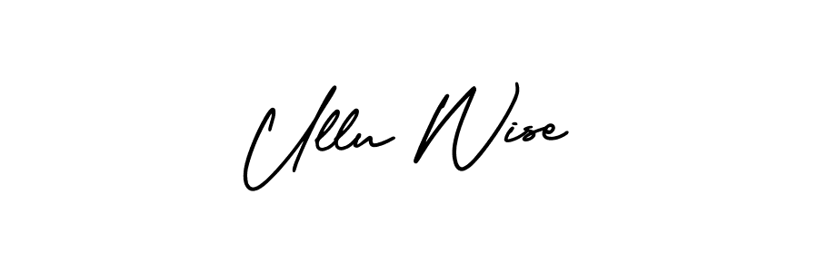 Create a beautiful signature design for name Ullu Wise. With this signature (AmerikaSignatureDemo-Regular) fonts, you can make a handwritten signature for free. Ullu Wise signature style 3 images and pictures png