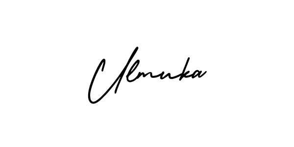 Make a beautiful signature design for name Ulmuka. Use this online signature maker to create a handwritten signature for free. Ulmuka signature style 3 images and pictures png